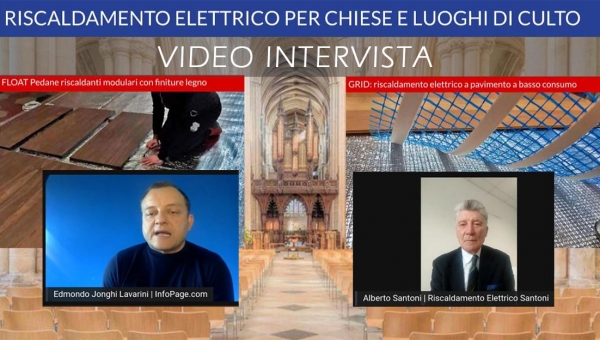 Video Intervista sul riscaldamento elettrico per edifici di culto con tecnologia FLOAT e GRID®