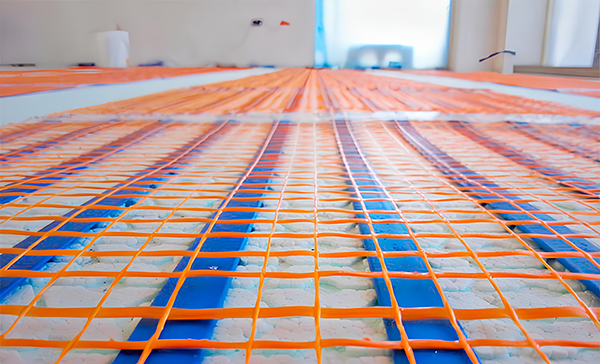 riscaldamento elettrico a pavimento a nastro di metallo amorfo stuoia GRID®