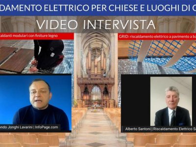 Video Intervista sul riscaldamento elettrico per edifici di culto con tecnologia FLOAT e GRID