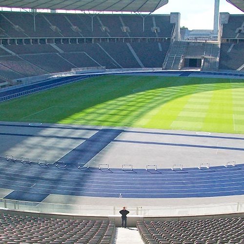 Nastro anti-ghiaccio nello stadio della finale dei Mondiali 2018
